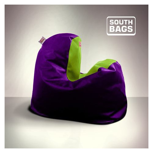 Кресло South Bags Минимал L Фиолетово-Зеленое фото №1