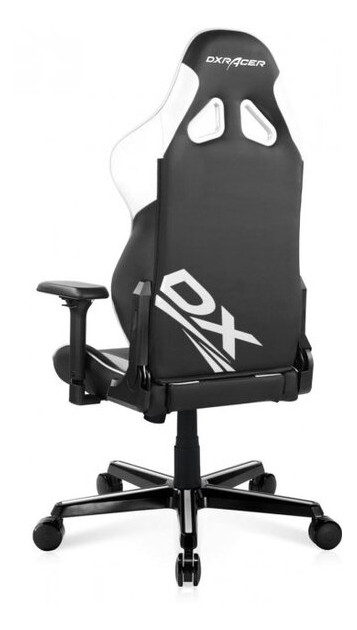 Кресло для геймеров DXRacer G Series D8100 черно-белое (GC-G001-NW-C2-NVF) фото №5