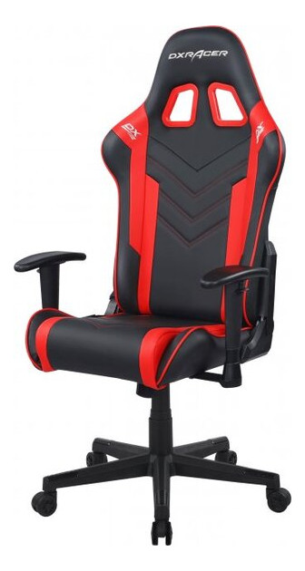 Крісло DXRacer P Series PU чорно-червоне (GC-P132-NR-F2-NVF) фото №1