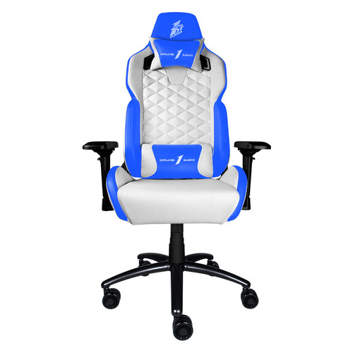 Крісло для геймерів 1stPlayer DK2 Blue-White фото №1