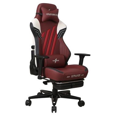 Кресло для геймеров 1stPlayer Duke Black White Red фото №2