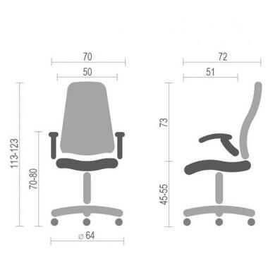 Офісне крісло Аклас Форсаж-8 PL TILT Фиолетовое (11871) фото №6