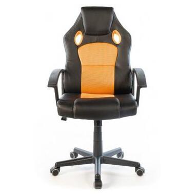 Офісне крісло Аклас Анхель PL TILT чорно-помаранчевий (20994) фото №2