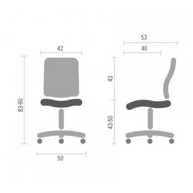 Офісне крісло Аклас Іві TILT Зелений (Салатовий) (10052470) фото №2
