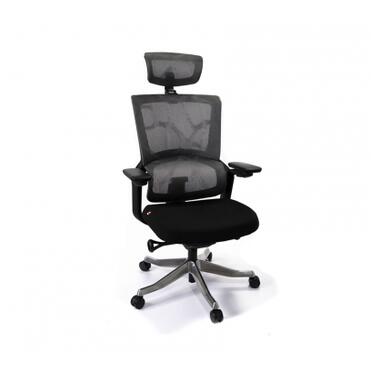 Офісне крісло Аклас Кантос MB Сірий (Сірий/Чорний) (10055388) фото №7