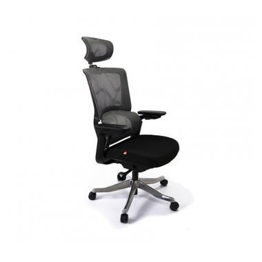 Офісне крісло Аклас Кантос MB Сірий (Сірий/Чорний) (10055388) фото №6