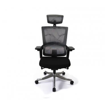 Офісне крісло Аклас Кантос MB Сірий (Сірий/Чорний) (10055388) фото №2