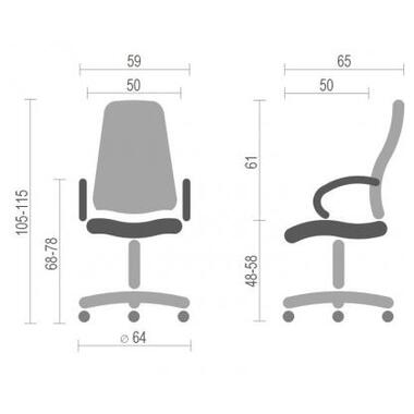 Офісне крісло Аклас Кап FX СН TILT Оранжевое (09905) фото №6