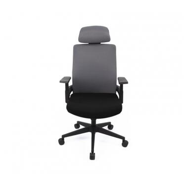 Офісне крісло Аклас Наос TILT Сірий (Сірий/Сірий) (10055395) фото №2