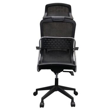 Офісне крісло Аклас Вірго HR HB 8002A Чорний (00060141) фото №4