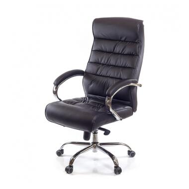 Офісне крісло Аклас Каміль CH MB Чорне (натуральна шкіра) (10001243) фото №1