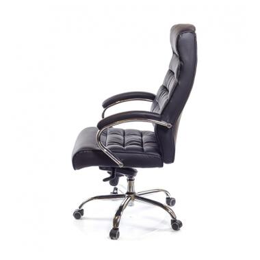 Офісне крісло Аклас Каміль CH MB Чорне (натуральна шкіра) (10001243) фото №3