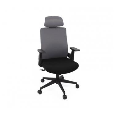 Офісне крісло Аклас Наос TILT Сірий (Сірий/Чорний) (10055397) фото №7