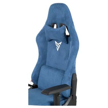 Кресло игровое Аклас Герць RL (Бархат Светло-синий) (00160348) фото №10