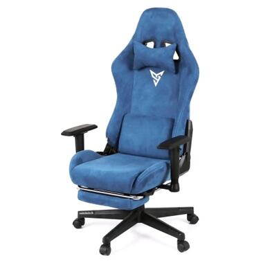 Кресло игровое Аклас Герць RL (Бархат Светло-синий) (00160348) фото №1