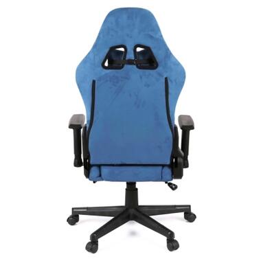 Кресло игровое Аклас Герць RL (Бархат Светло-синий) (00160348) фото №4