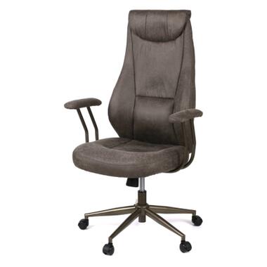 Офисное кресло Аклас Булат R-SR (Штучная замша 02 Dark gray) (00172366) фото №1