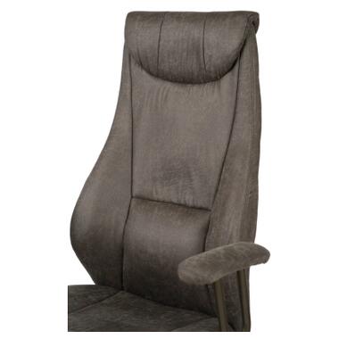 Офисное кресло Аклас Булат R-SR (Штучная замша 02 Dark gray) (00172366) фото №8