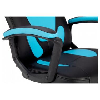 Крісло ігрове GT Racer X-1414 Black/Light Blue фото №7