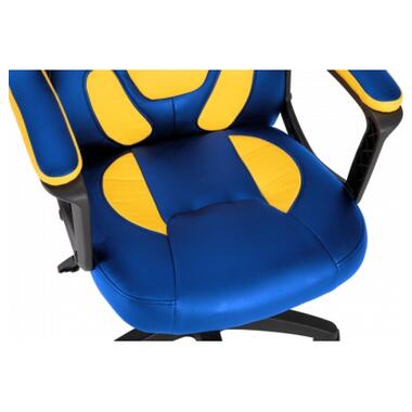 Крісло ігрове GT Racer X-1414 Blue/Yellow фото №5