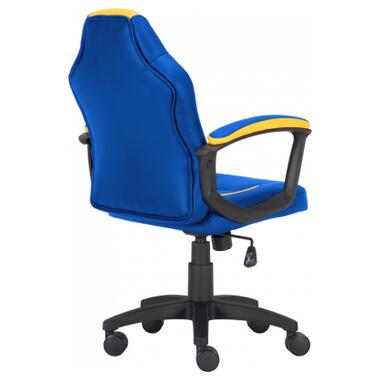 Крісло ігрове GT Racer X-1414 Blue/Yellow фото №4