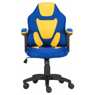 Крісло ігрове GT Racer X-1414 Blue/Yellow фото №2