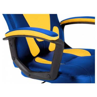 Крісло ігрове GT Racer X-1414 Blue/Yellow фото №7