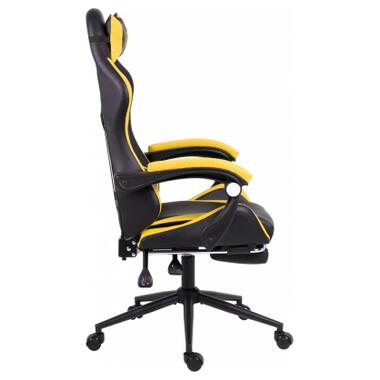 Крісло ігрове GT Racer X-2323 Black/Yellow фото №3