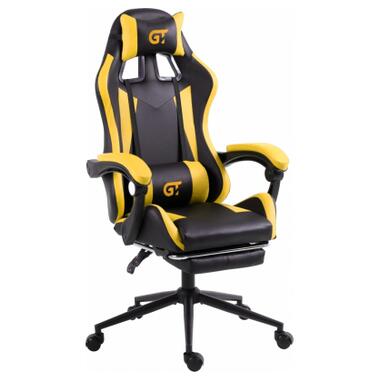 Крісло ігрове GT Racer X-2323 Black/Yellow фото №2