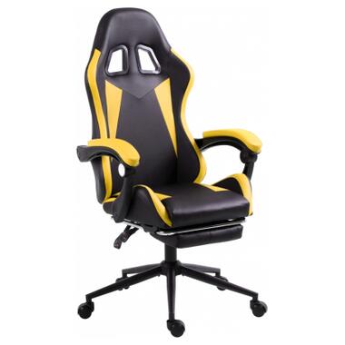 Крісло ігрове GT Racer X-2323 Black/Yellow фото №6