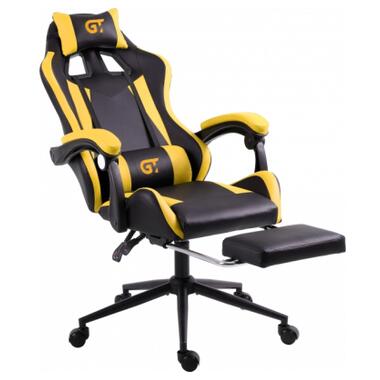 Крісло ігрове GT Racer X-2323 Black/Yellow фото №4