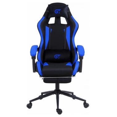 Крісло ігрове GT Racer X-2324 Black/Blue (X-2324 Fabric Black/Blue) фото №1