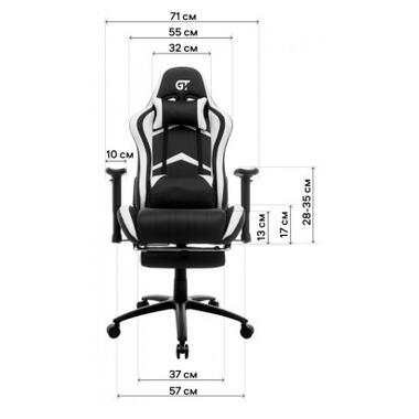 Крісло ігрове GT Racer X-2534-F Black/Red фото №11