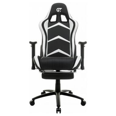Крісло ігрове GT Racer X-2534-F Black/White фото №2