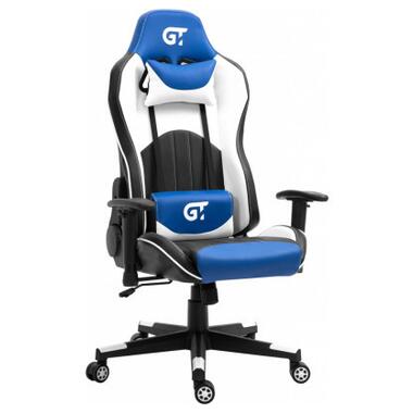 Крісло ігрове GT Racer X-5813 Black/Blue/White фото №2