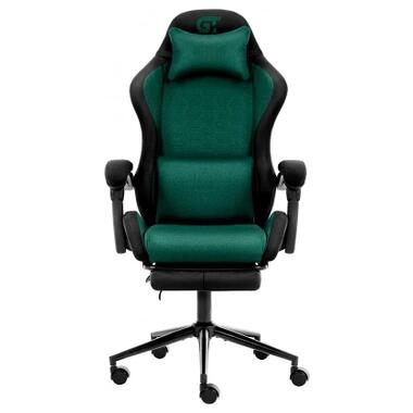 Кресло игровое GT Racer X-2338 Green/Black (X-2338 Fabric Green/Black) фото №1