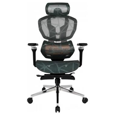 Кресло игровое GT Racer X-7002 Black/Black/Green (X-7002 Black/Black/Green (Massage)) фото №1