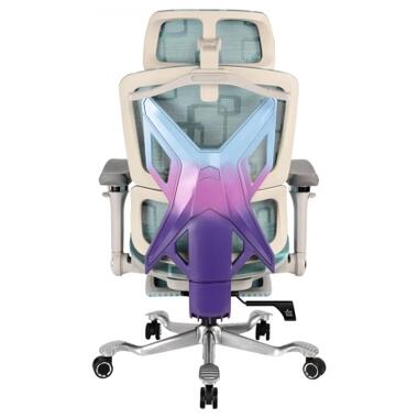 Кресло игровое GT Racer X-900 Gray/Violet/Blue фото №2