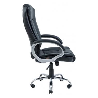 Офісне крісло Richman Калифорния хром к/з чорний (IM0000040) фото №3
