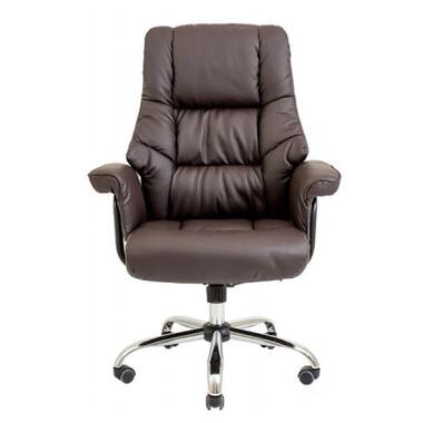 Офісне крісло Richman Конгрес Хром к/з коричневий (ADD0001742) фото №1