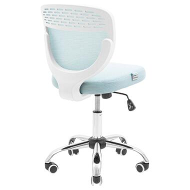 Офісне крісло Richman Лео Хром M-1 (Tilt) Блакитние (ADD0003112) фото №4