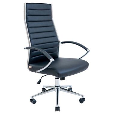 Офісне крісло Richman Малібу Хром M-1 (Tilt) Чорне (ADD0000742) фото №1
