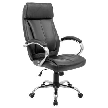 Офісне крісло Richman Монреаль Хром M-1 (Tilt) Чорне (R00000044651) фото №1