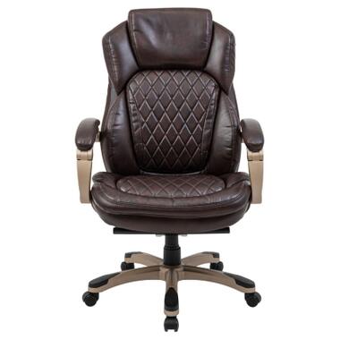 Офісне крісло Richman Преміо Пластик Річ Synchro Шкіра Спліт Темно-коричнева (R00000042322) фото №2