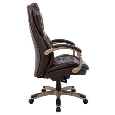 Офісне крісло Richman Преміо Пластик Річ Synchro Шкіра Спліт Темно-коричнева (R00000042322) фото №4