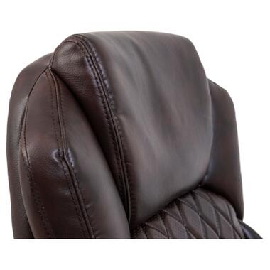 Офісне крісло Richman Преміо Пластик Річ Synchro Шкіра Спліт Темно-коричнева (R00000042322) фото №8