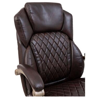 Офісне крісло Richman Преміо Пластик Річ Synchro Шкіра Спліт Темно-коричнева (R00000042322) фото №6