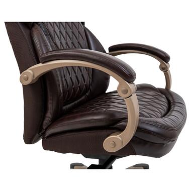 Офісне крісло Richman Преміо Пластик Річ Synchro Шкіра Спліт Темно-коричнева (R00000042322) фото №9