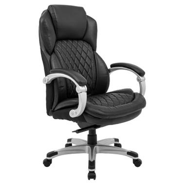Офісне крісло Richman Преміо Пластик Річ Synchro Шкіра Спліт Чорна (R00000042321) фото №1