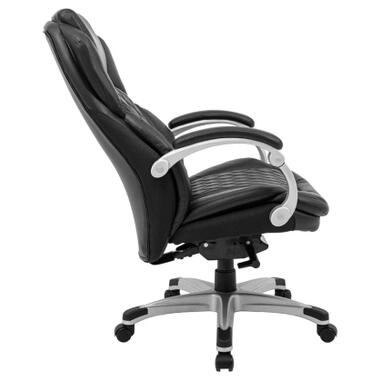 Офісне крісло Richman Преміо Пластик Річ Synchro Шкіра Спліт Чорна (R00000042321) фото №4